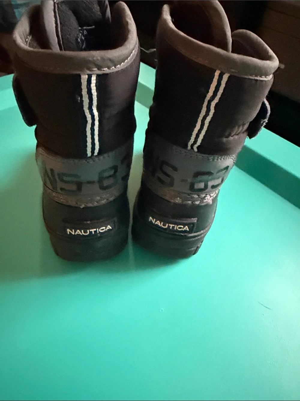 Nautica Kids Brown & Gray Waterproof Duck Boots